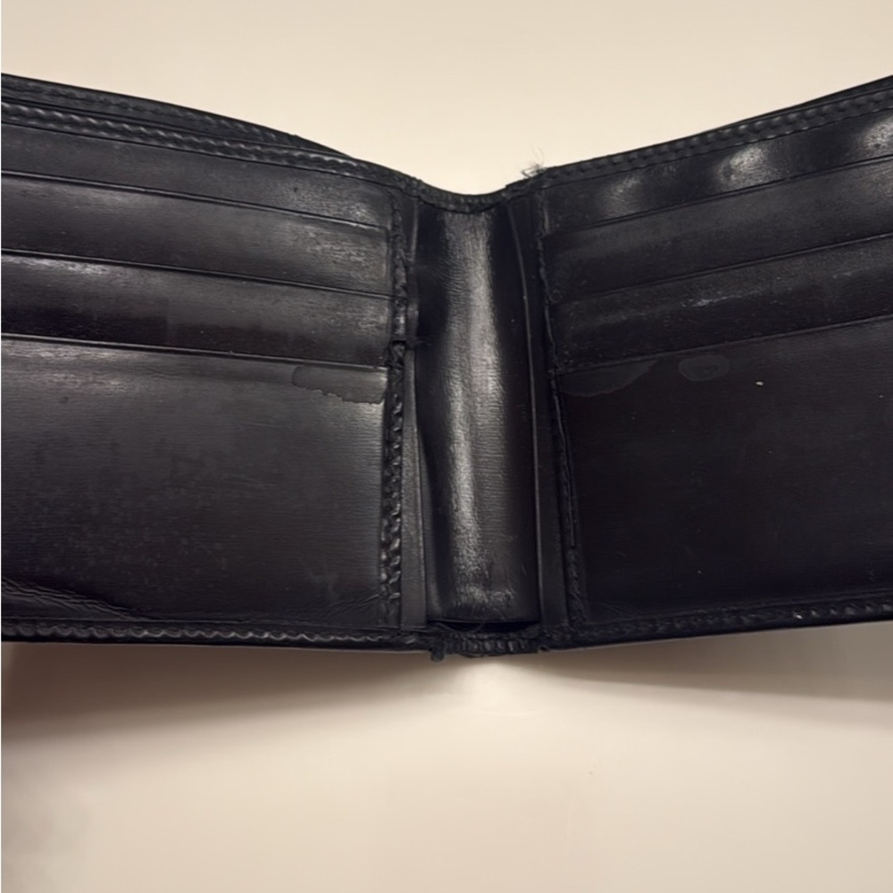 Black Bvlgari Leather Wallet